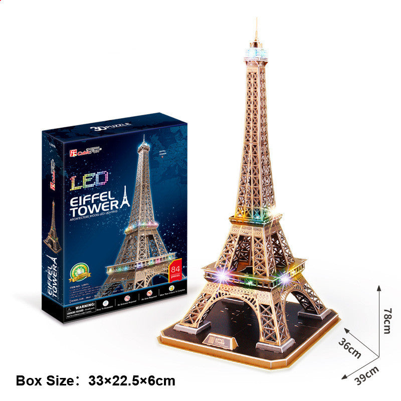 Three-dimensional Puzzle Paris Eiffel Tower