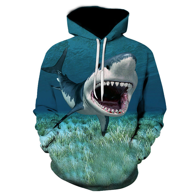 Shark Pullover Loose Hoodie For Men And Women 3 D Hoodies