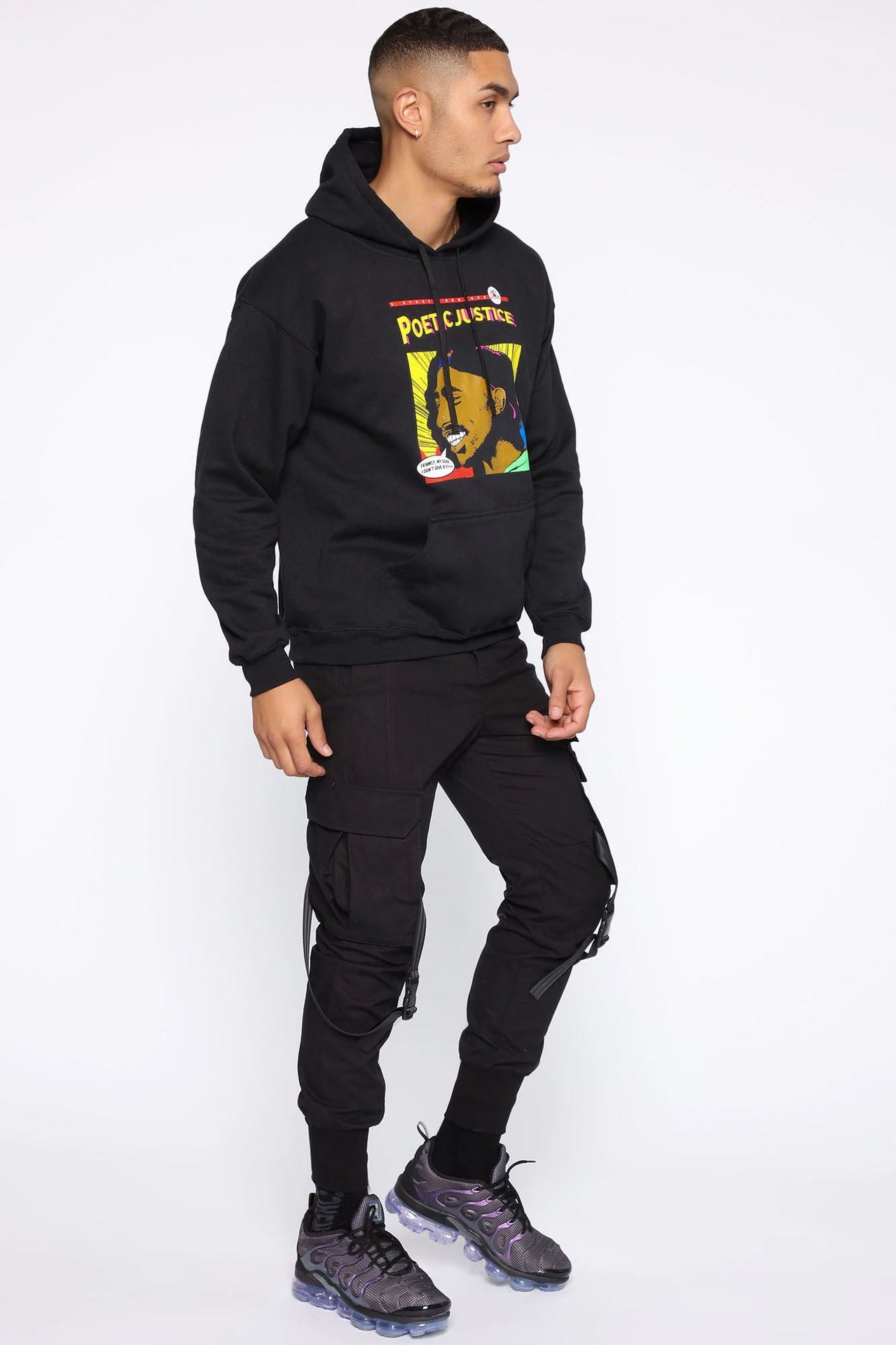 Men's Sports Casual Hooded Printed Sweater