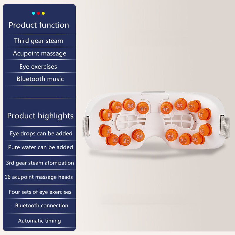 Intelligent Charging Hot Compress Sleep Aid Eye Care Device Atomizing Eye Massager