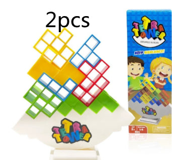 Tower Block Balance Stacking Board Games Kids Adults