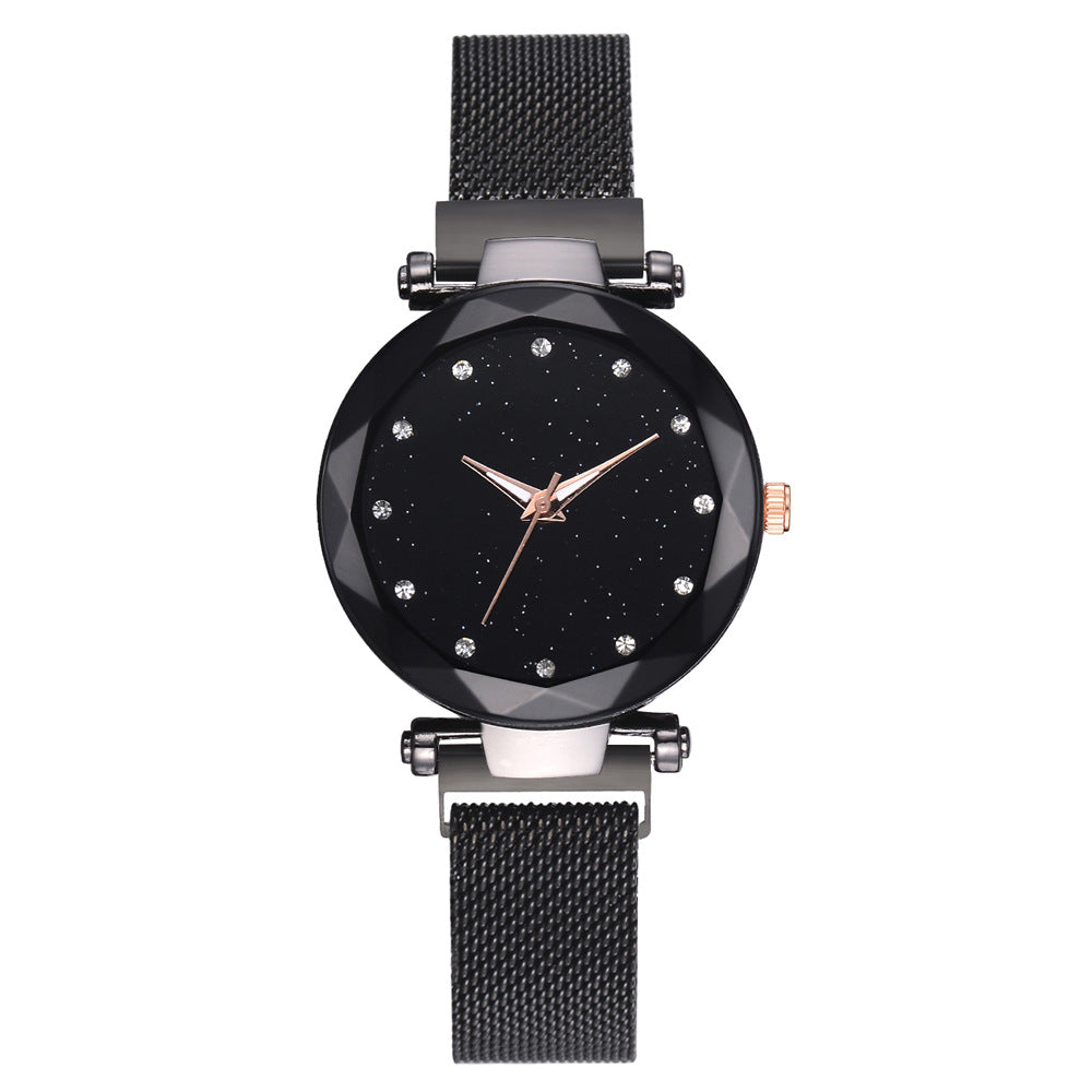 Ladies star dust watch magnet strap
