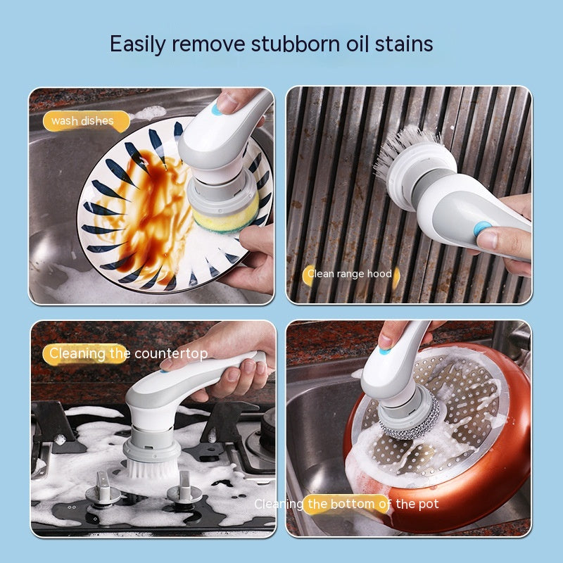 4 In 1 Spinning Scrubber Electric Cleaning Brush