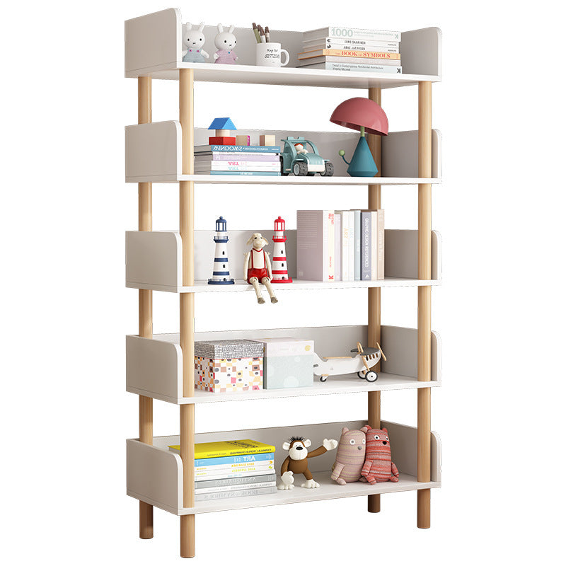 Simple Floor-to-ceiling Solid Wood Legs Multi-layer Storage Rack