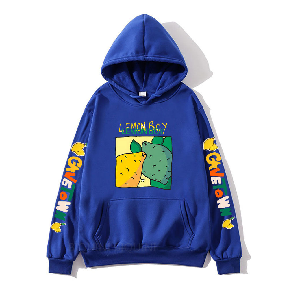 Cavetown Lemon Boy Cartoon Print Hoodies For Fans Mens Cartoon