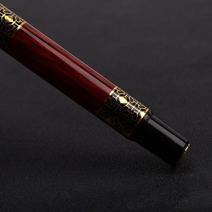 Wood grain fountain pen metal signature pen