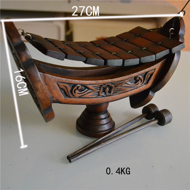 Wood Carving Octave Hand Knocking Ornament