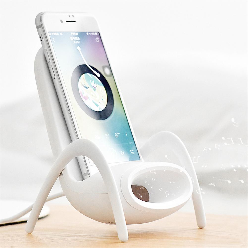 Portable Mini Chair Wireless/Speaker Charger Desk Mobile Phone Holder