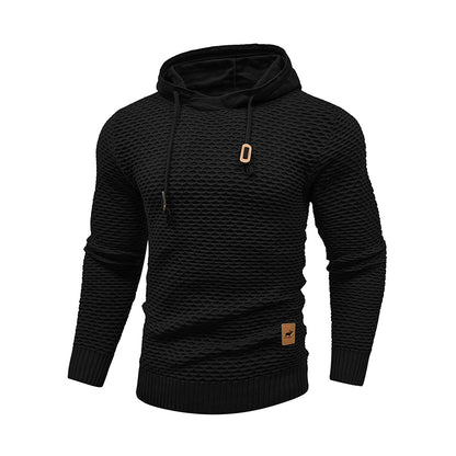 Hot Selling New Style 3D Pattern Outdoor Sports Men Solid Color Casual Hoodies