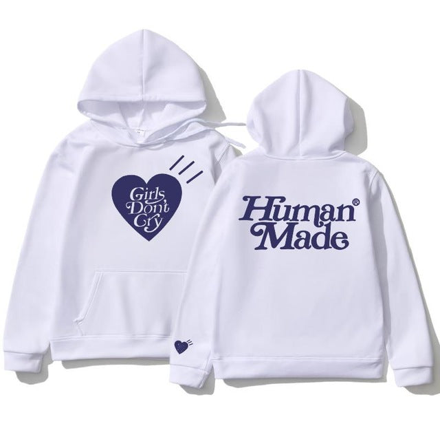 Human Made Fleece Hoodies Sweatshirt Men Women Cotton Girls