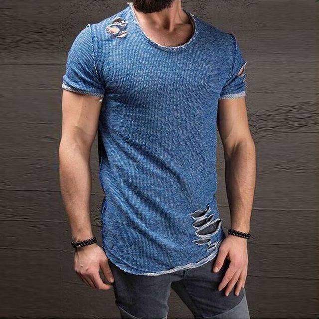 Ripped Short Sleeve T-Shirts