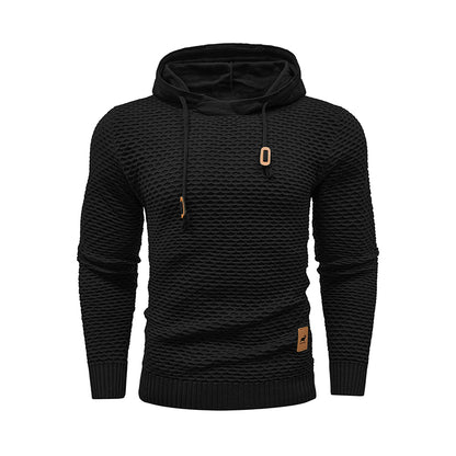 Hot Selling New Style 3D Pattern Outdoor Sports Men Solid Color Casual Hoodies