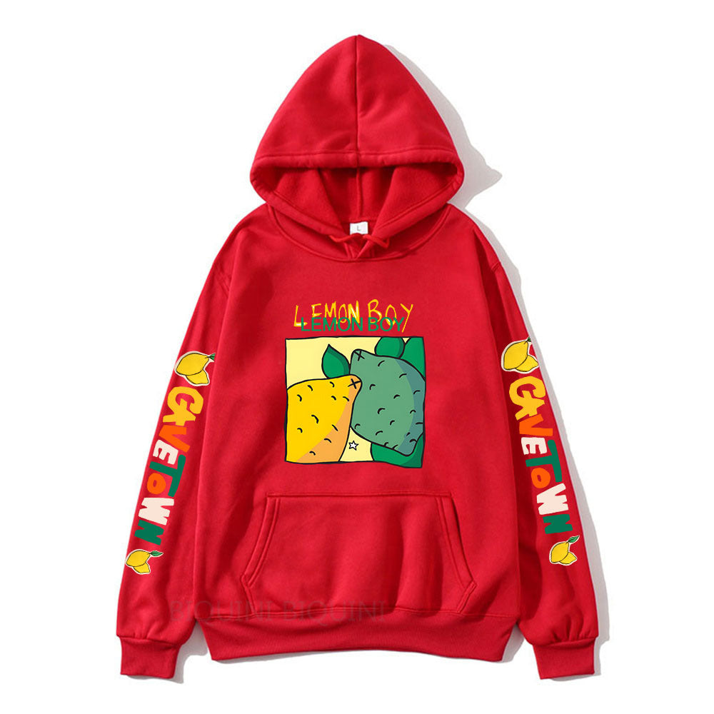 Cavetown Lemon Boy Cartoon Print Hoodies For Fans Mens Cartoon