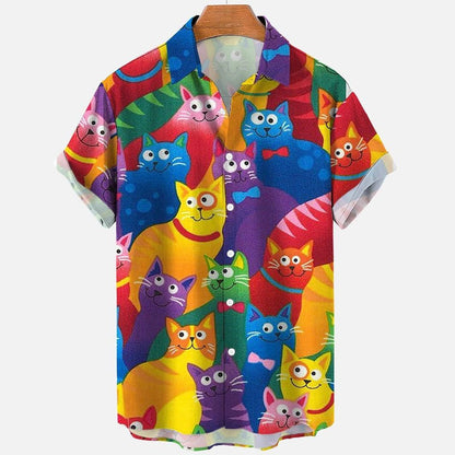 Digital Printed Large Shirt For Men