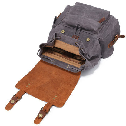 Canvas shoulder bag for men