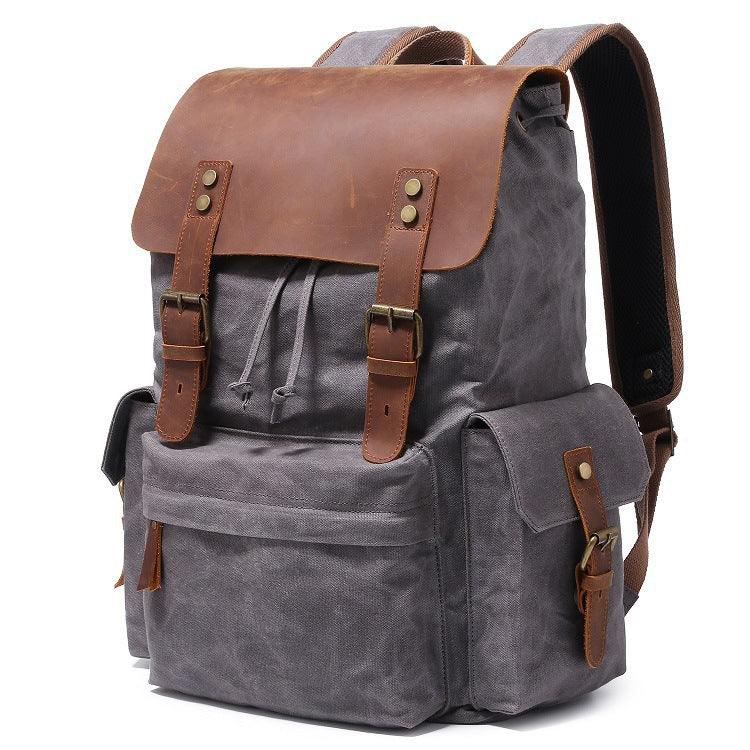 Canvas shoulder bag for men