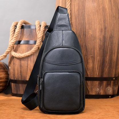 Waterproof Leather Chest Bag For Men