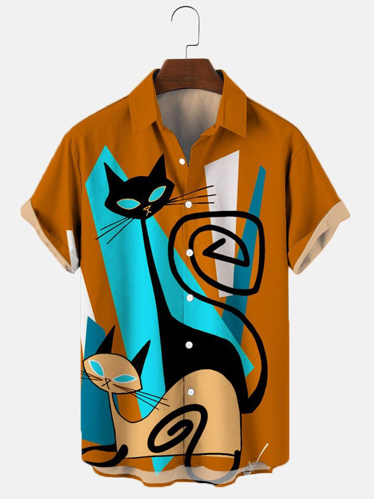 Digital Printed Large Shirt For Men