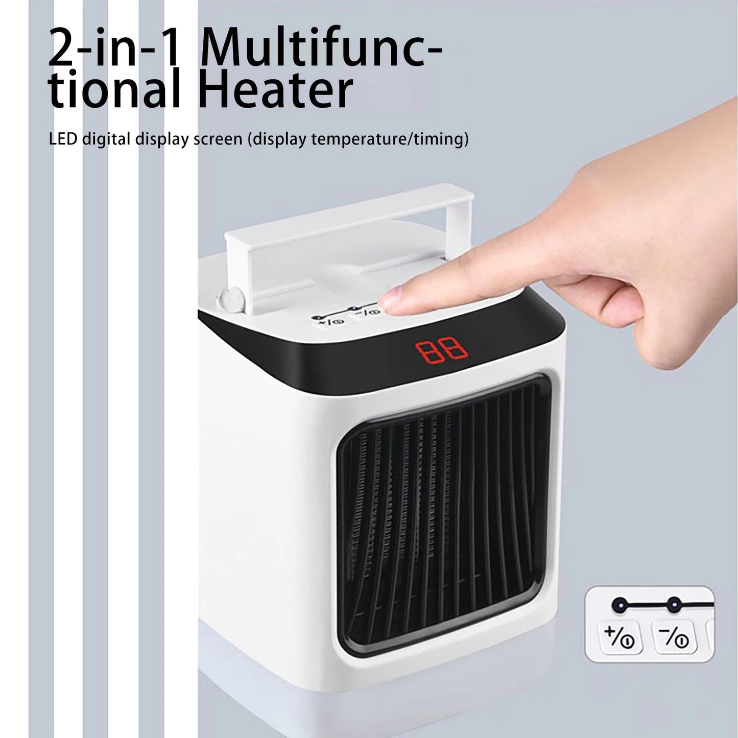 Relaxin Portable 2 in 1 Space Heater and Cooler