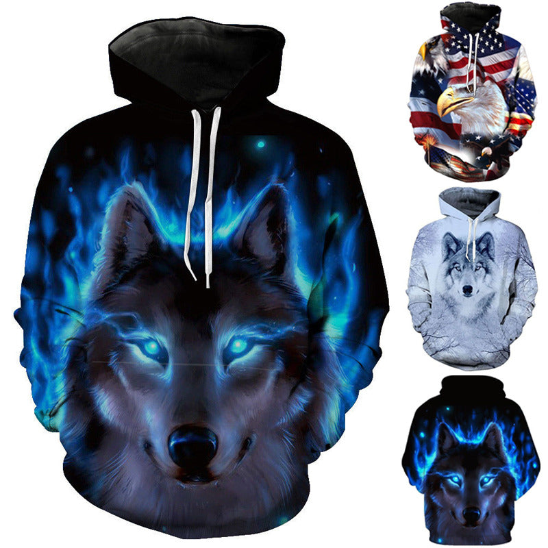 Autumn Glow Wolf hoodie