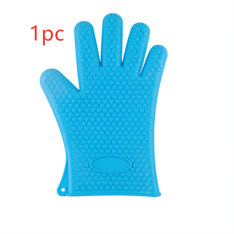 Food Grade Silicone Heat Resistant BBQ Glove Silicone Oven Mitts