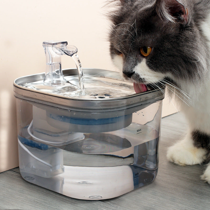 Cat/Dog Stainless Steel Automatic Circulation Water Dispenser