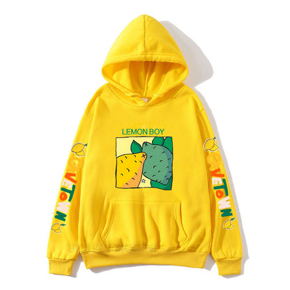 Cavetown Lemon Boy Cartoon Print Hoodies For Fans Mens Cartoon