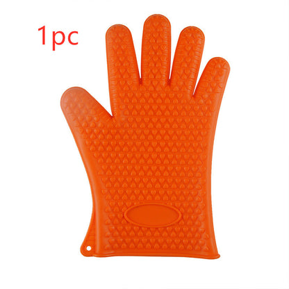 Food Grade Silicone Heat Resistant BBQ Glove Silicone Oven Mitts