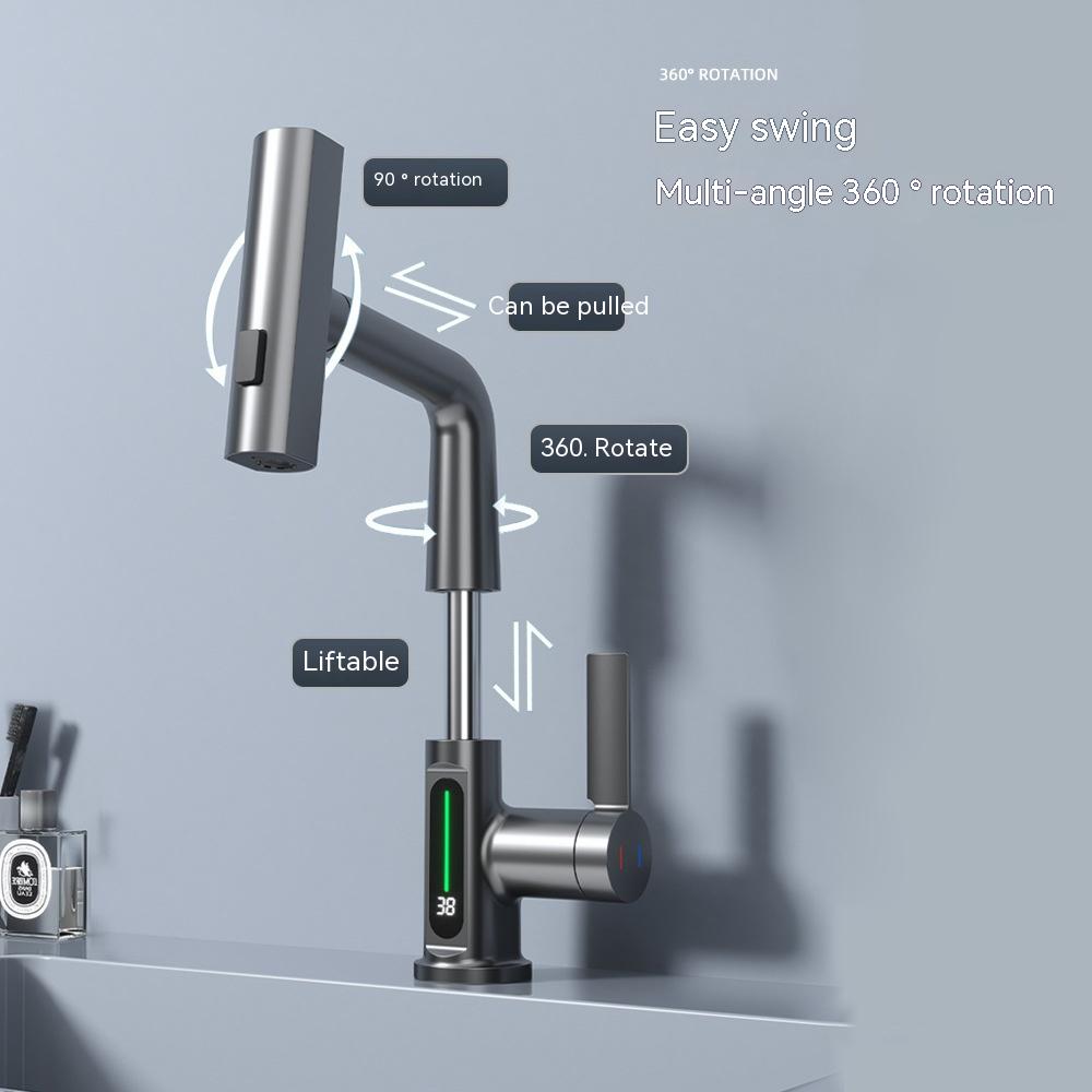 AquaGlow Digital Display Faucet