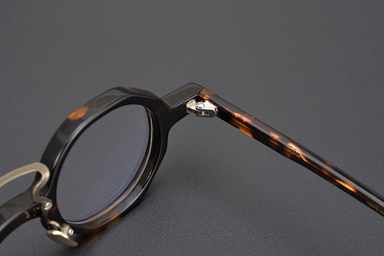 Japanese Small Square Hand-made Irregular Retro Glasses Frame