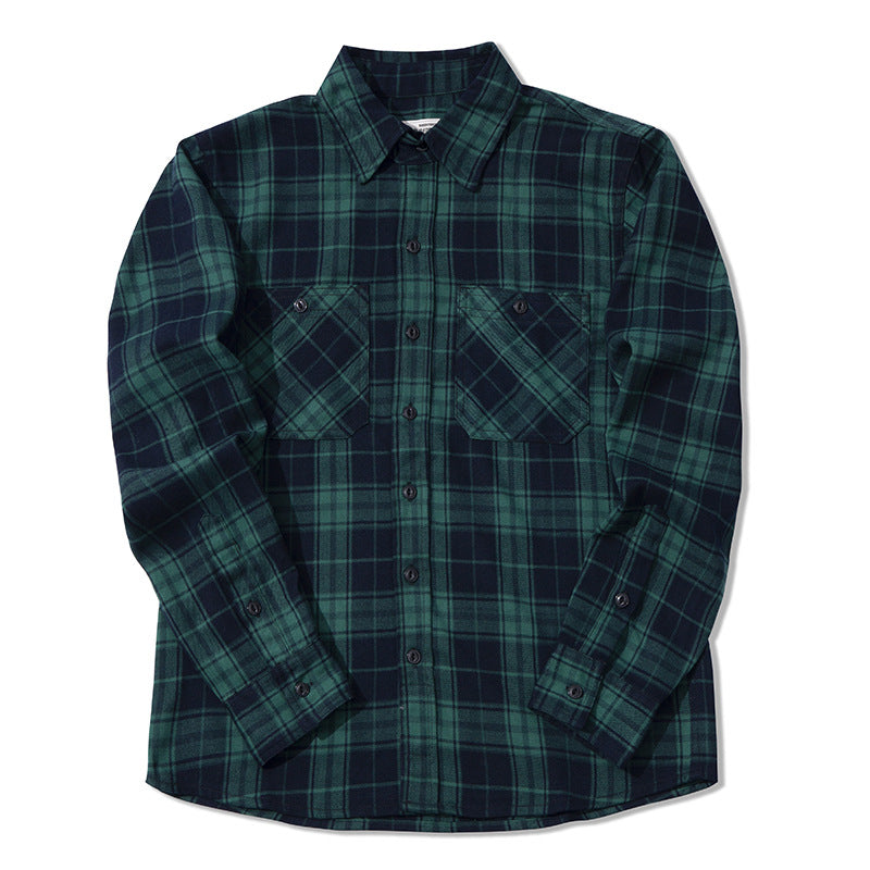 Thick heavy Plaid Shirt For Men