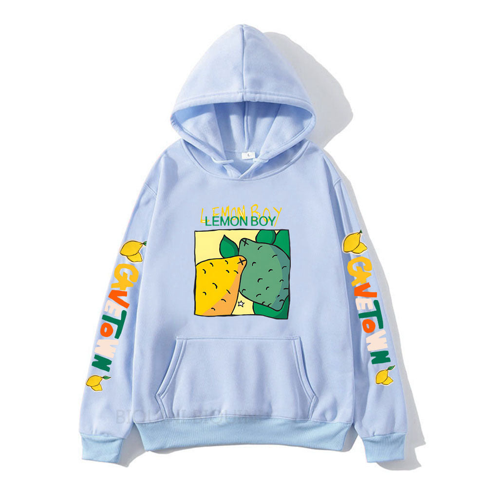 Cavetown Lemon Boy Cartoon Print Hoodies For Fans Mens Cartoon