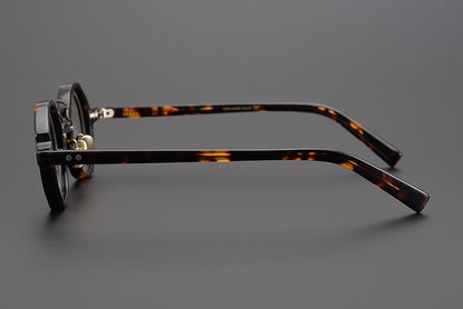 Japanese Small Square Hand-made Irregular Retro Glasses Frame