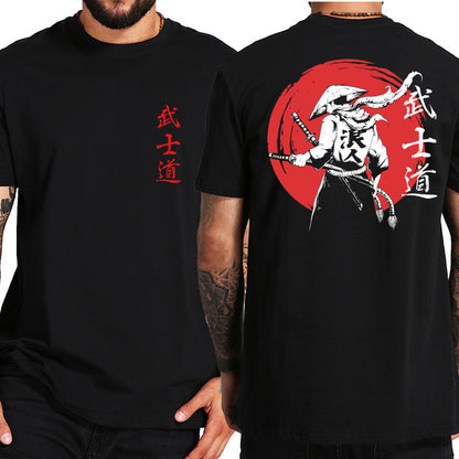 Japan Samurai Spirit T Shirts Japanese Style Back Print EU