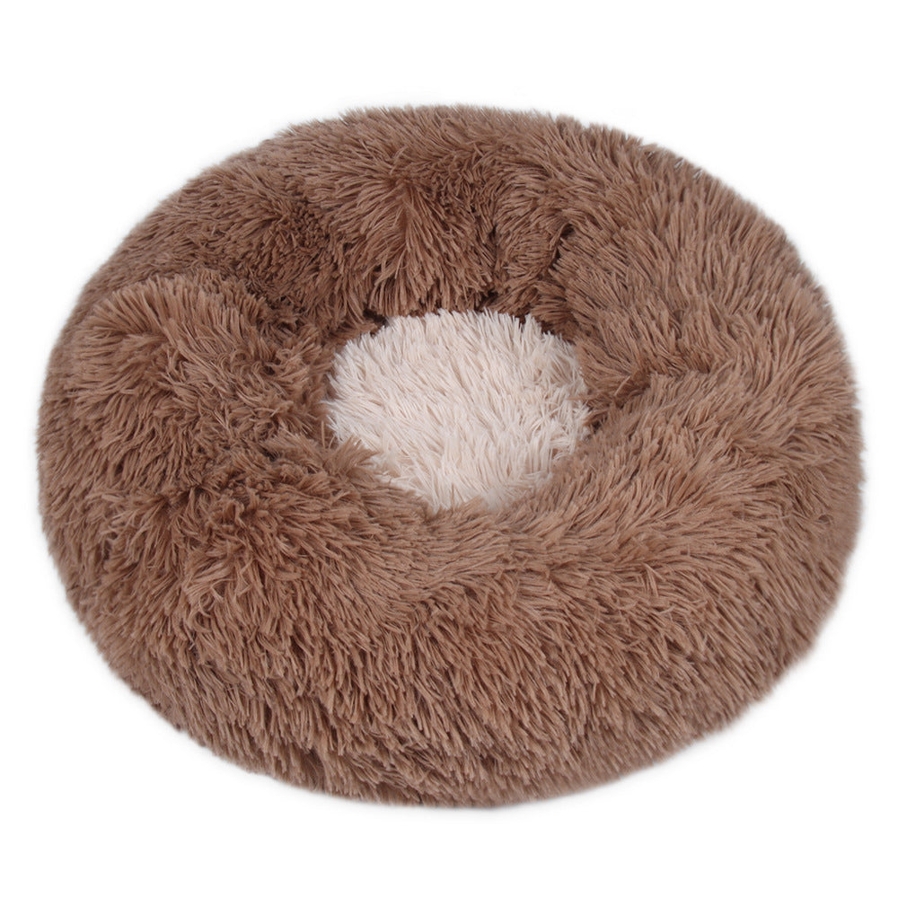 Winter Warm Plush Kennel Round