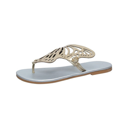 Fashion Hollow Butterfly Flip-Flops