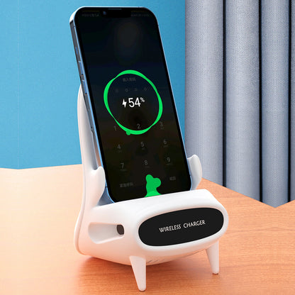 Portable Mini Chair Wireless/Speaker Charger Desk Mobile Phone Holder