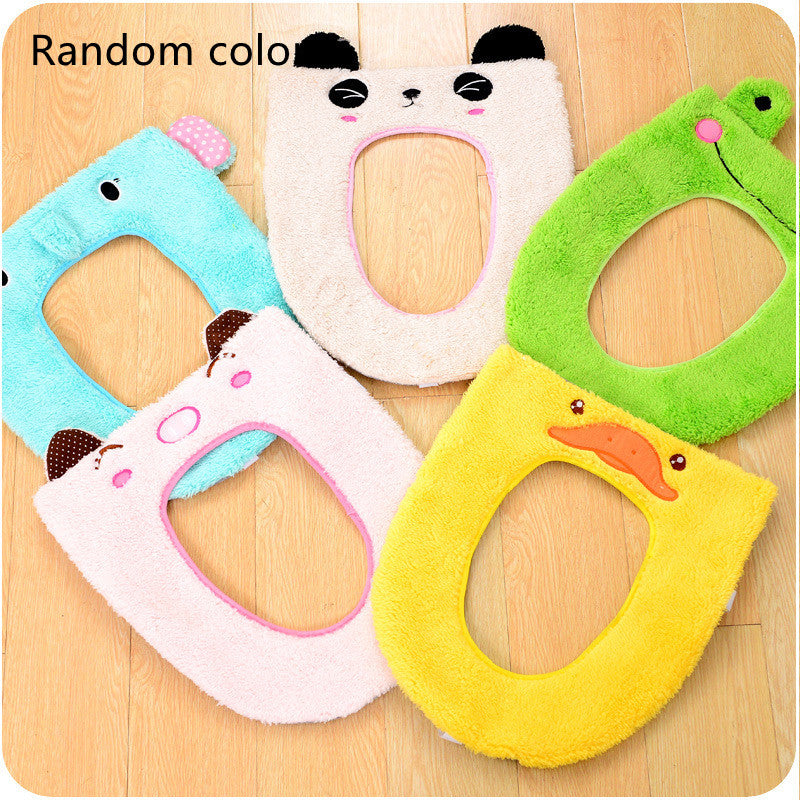 Home Use Cute Cartoon Stickable Toilet Seat