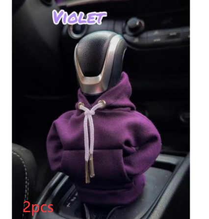 Universal Gear Knob Cover Hoodies Handle Cover Gear Grip Handle Knob Creativity Sweatshirt Nonslip Car Decoration