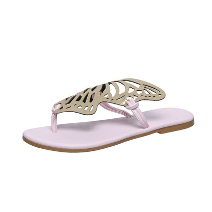 Fashion Hollow Butterfly Flip-Flops