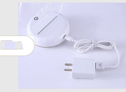 Rechargeable Luminous Acrylic Display Stand Seat Led Advertising Table Card