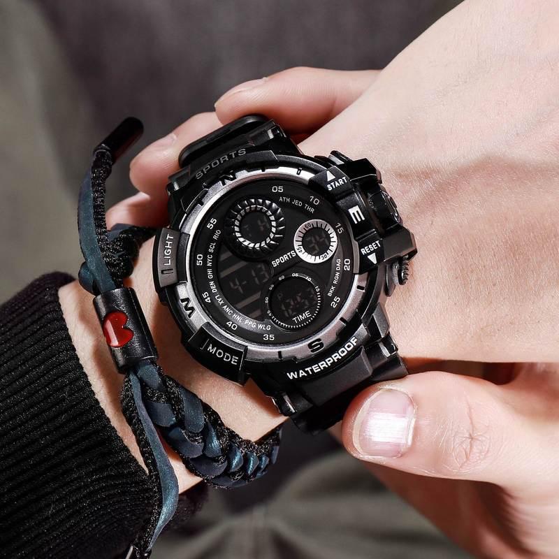 The Enigma Sports Waterproof LED Watch