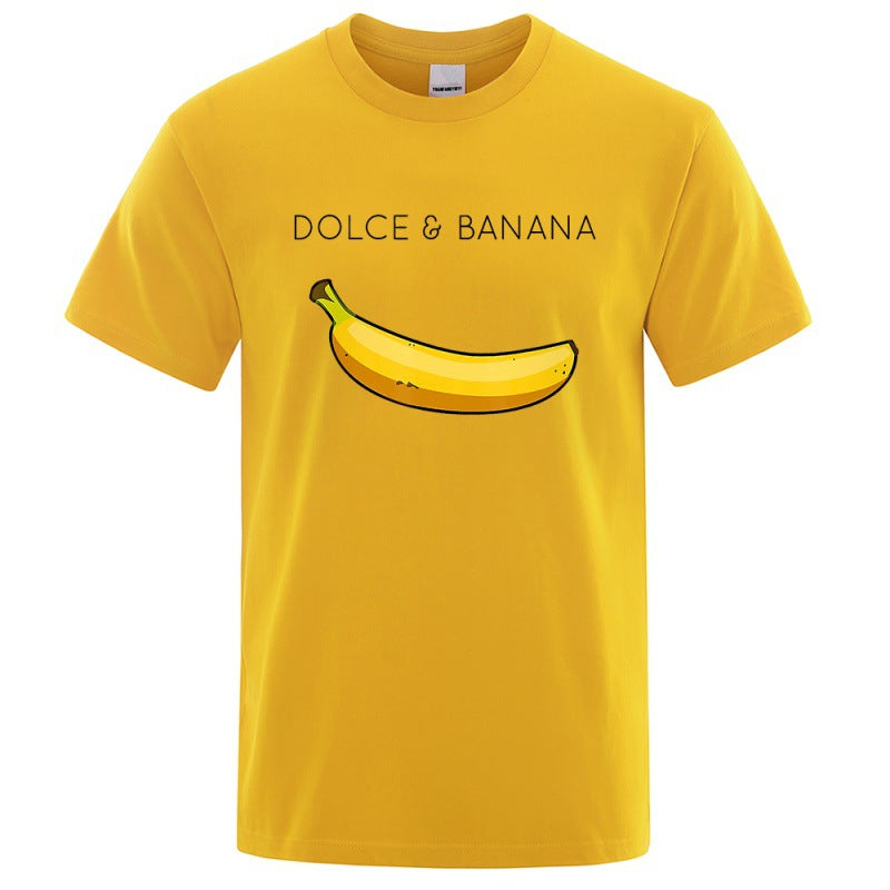 Dolce Banana Fashion Print Men T-shirts