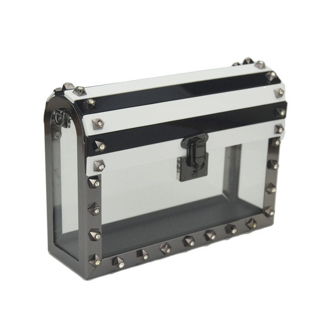 Crystal Clarity Clutch Women Shoulder Bags