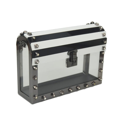 Crystal Clarity Clutch Women Shoulder Bags