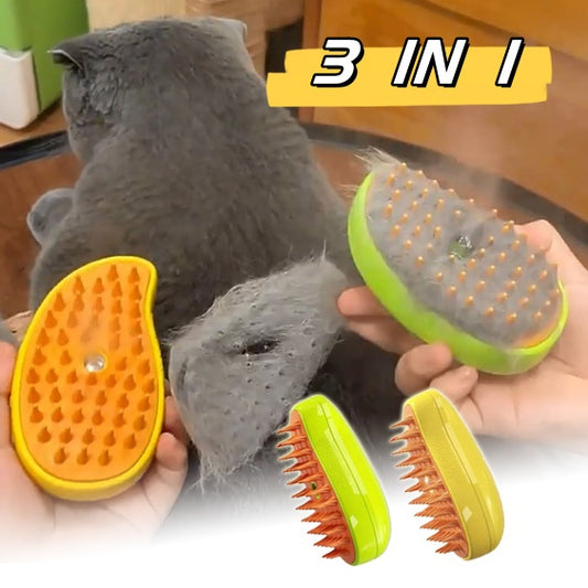 3 In 1 Cat Steam Brush Dogs And Cats Pet Electric Spray Massage Comb Brush For Massage Pet Grooming Cat Hair Brush For Removing