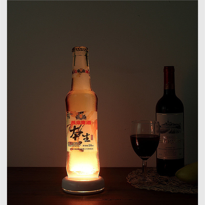 Rechargeable Luminous Acrylic Display Stand Seat Led Advertising Table Card