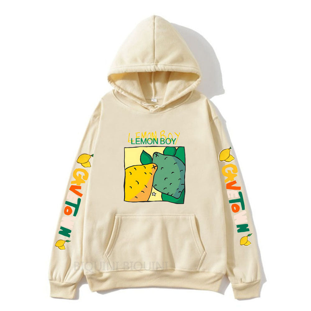 Cavetown Lemon Boy Cartoon Print Hoodies For Fans Mens Cartoon