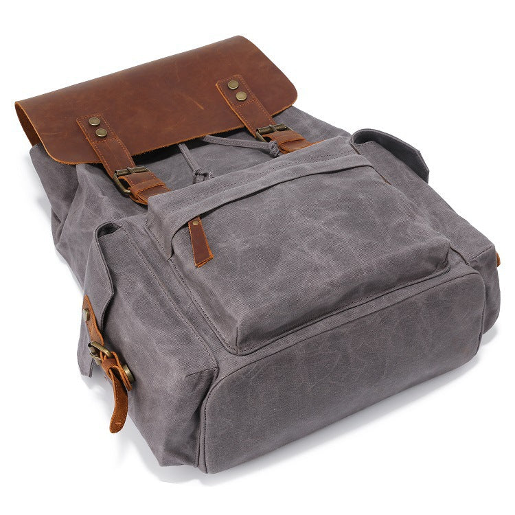 Canvas shoulder bag for men