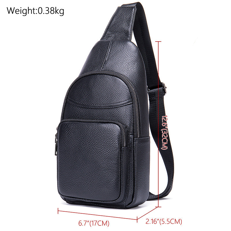 Waterproof Leather Chest Bag For Men